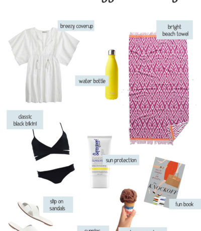 Summer essentials for a day at the beach