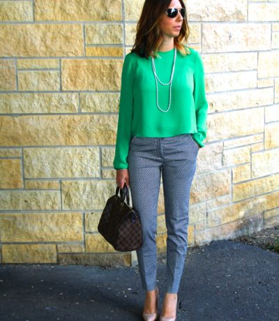 Green Cropped Top