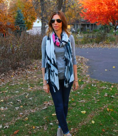 Tippi Sweater, Statement Scarf
