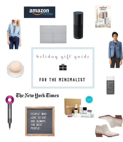 gift guide of best ideas for the minimalist