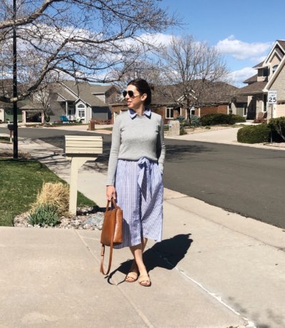 Striped Shirt Dress