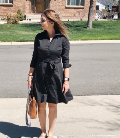 Black Shirt Dress